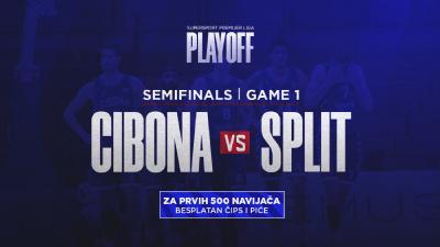 Image Cibona vs. Split | SuperSport Premijer liga, Playoff Polufinale | 1. utakmica