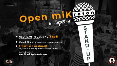 Image Stand-up - Open miK(rofon) u TapB-a // Prijavi se i nastupaj!