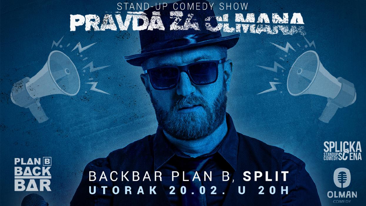 Image BackBar Plan B: "Pravda za Olmana" - Stand-up comedy show Srđana Olmana