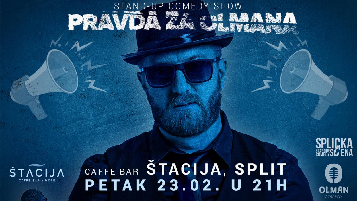 Image Caffe Bar Štacija: "Pravda za Olmana" - Stand-up comedy show Srđana Olmana