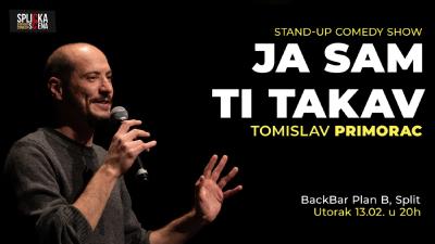Image BackBar Plan B: "Ja sam ti takav" - Stand-up show Tomislava Primorca