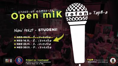Image SplickaScena predstavlja: Open miK(rofon) novi tekst STUDENI - DRUGA (2). izvedba!
