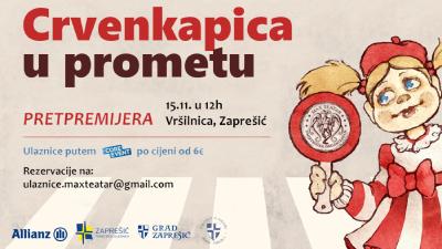 Image PRETPREMIJERA PREDSTAVE - "Crvenkapica u prometu" povodom Noći kazališta