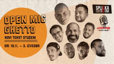 Image SplickaScena predstavlja: Open miK(rofon) novi tekst STUDENI - TREĆA (3). izvedba u Ghetto Academia Club-u!