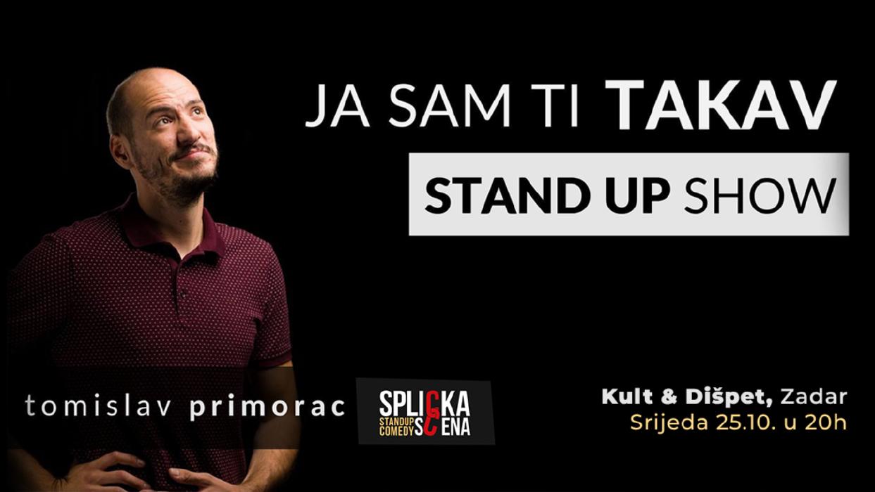 Image Zadar: "Ja sam ti takav" - Stand-up show Tomislava Primorca