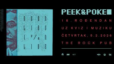 Image 18. rođendan Peek&Poke uz kviz i glazbu: Iv/An i Neon Lies