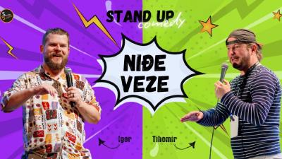 Image "NIĐE VEZE" Stand up comedy duo (BiH/HR) @Kutina Cheer´s caffe bar