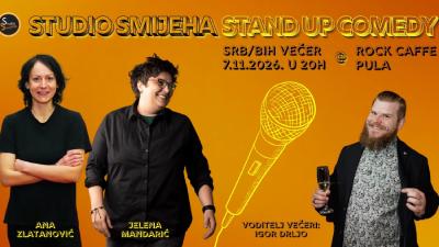Image SRB/BiH Stand up comedy večer by Studio Smijeha @ Rock Caffe Pula