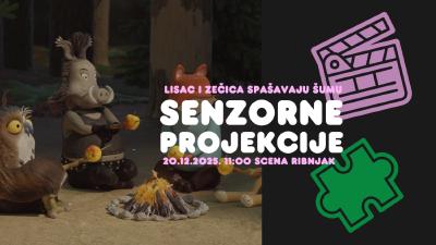 Image LISAC I ZEČICA SPAŠAVAJU ŠUMU - senzorne projekcije na Sceni Ribnjak