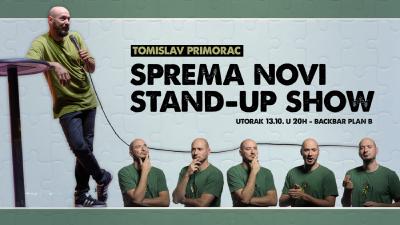 Image BackBar, Split: TOMISLAV PRIMORAC SPREMA NOVI STAND-UP SHOW