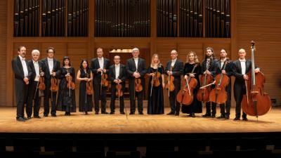 Image KREŽMIN CIKLUS: ZAGREBAČKI SOLISTI/GUY BRAUNSTEIN, violina/MARIO ZBILJSKI, bisernica