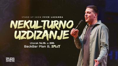 Image RASPRODANO! BackBar, Split: "Nekulturno uzdizanje" - stand-up show Ivice Lazanea