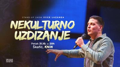 Image Škafić, Knin: "Nekulturno uzdizanje" - stand-up show Ivice Lazanea