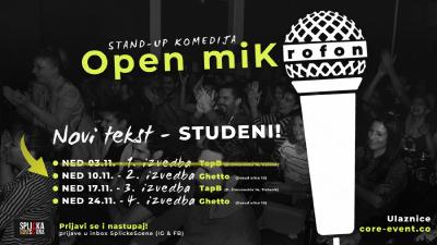 Image SplickaScena predstavlja: Open miK(rofon) u Ghetta - Novi tekst STUDENI - 2. izvedba!