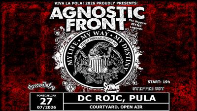 Image "Viva La Pola!" 2026 uz legendarne Agnostic Front + support