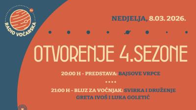 Image OTVORENJE 4. SEZONE RADIJA VOĆARSKA: Predstava "Bajsove vrpce" i svirka