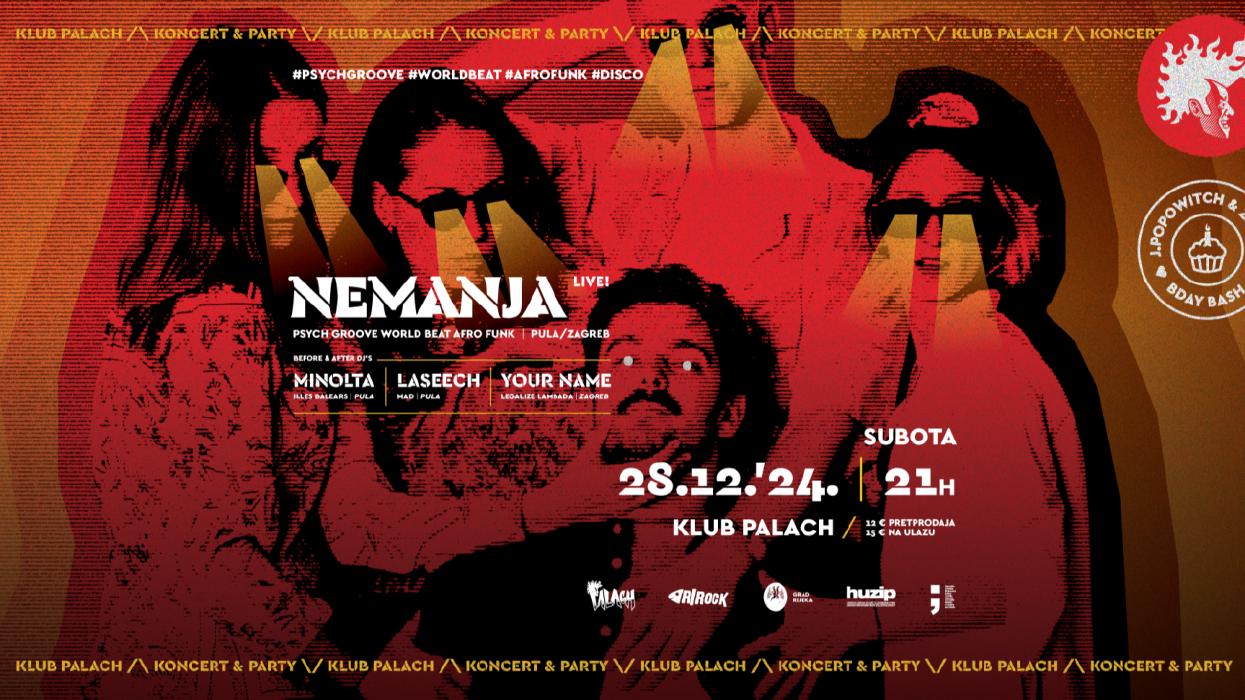 Image Nemanja LIVE + Laseech, Your Name & Minolta @Klub Palach