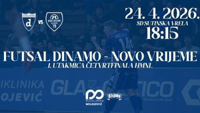 Image FUTSAL DINAMO - NOVO VRIJEME - 1. UTAKMICA ČETVRTFINALA