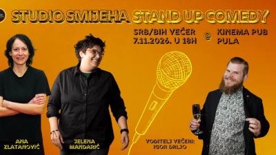 Image SRB/BiH Stand up comedy večer by Studio Smijeha @ Kinema Pub Pula