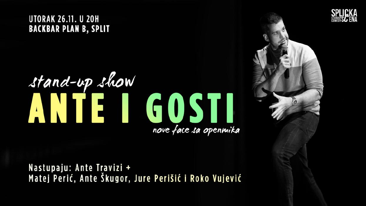 Image BackBar Split:  "Ante Travizi i GOSTI" Stand-up show SplickeScene