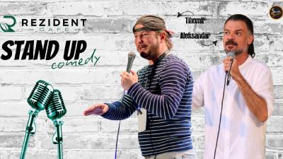 Image Stand up comedy (Hr/Srb) Paravina/Perišić @Rezident Cafe Jastrebarsko