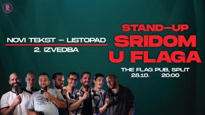 Image STAND-UP SRIDOM U FLAGA - Novi Tekst LISTOPAD - DRUGA (2.) izvedba - The Flag Pub, Split