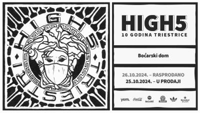 Image HIGH5 U BOĆARSKOM DOMU - 10 GODINA TRIESTRICE/ PETAK/ 25.10.