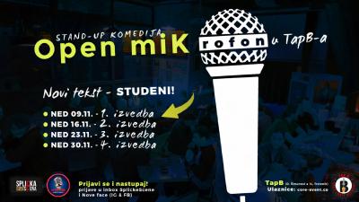 Image SplickaScena predstavlja: Open miK(rofon) novi tekst STUDENI - PRVA (1). izvedba!