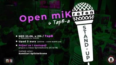 Image Stand-up - Open miK(rofon) u TapB-a // Prijavi se i nastupaj!