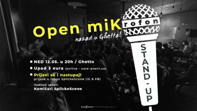 Image Stand-up - Open miK(rofon) - Nazad u Ghetta! - Prijavi se i nastupaj!