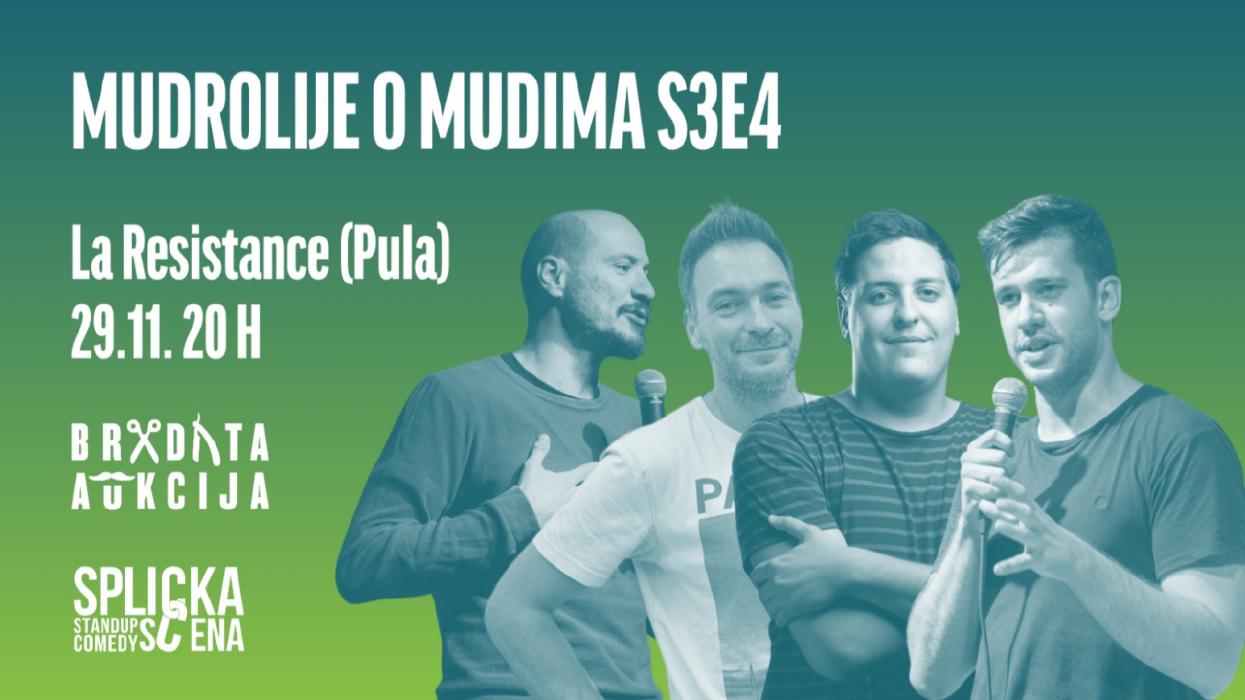 Image Pula: "Mudrolije o mudima" - Humanitarni stand-up show SplickeScene u sklopu Bradate aukcije