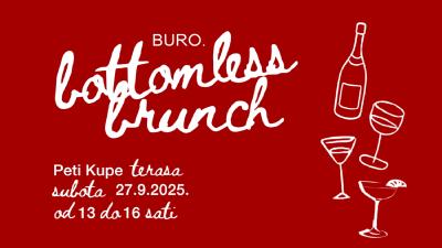 Image BURO. Bottomless Brunch // Peti Kupe  // 27.9.2025. od 13 do 16 sati
