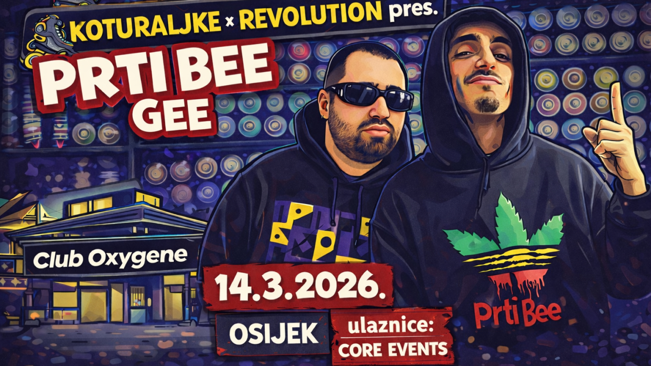 Prti Bee Gee u Oxygeneu: osječka hip-hop noć koju ne želite propustiti