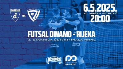 Image FUTSAL DINAMO - RIJEKA - 3. UTAKMICA ČETVRTFINALA