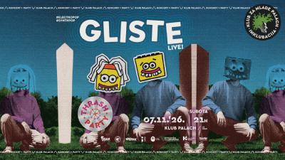 Image GLISTE Live + TRASH PARTY @ Klub Palach