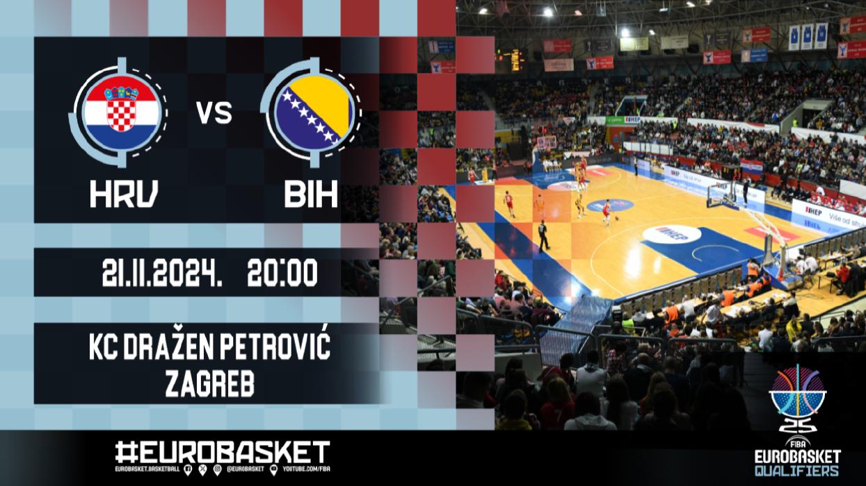 Image HRVATSKA - BIH // KVALIFIKACIJE ZA EUROBASKET 2025