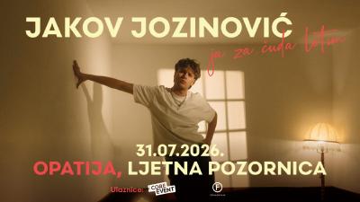 Image Jakov Jozinović - Ja za čuda letim - SUMMER TOUR 2026