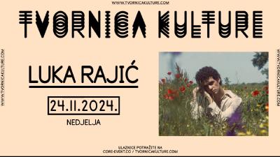 Image LUKA RAJIĆ u Tvornici kulture