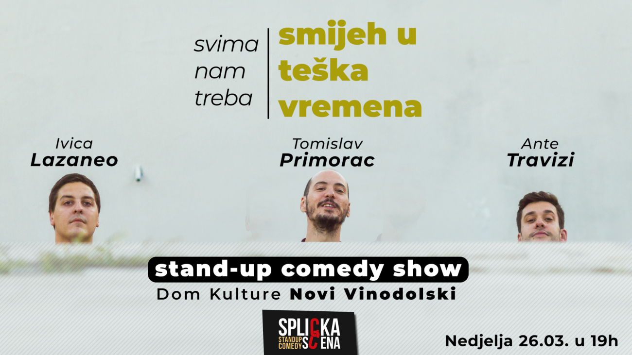Image Novi Vinodolski: "Smijeh u teška vremena" - Stand-up Comedy Show SplickeScene