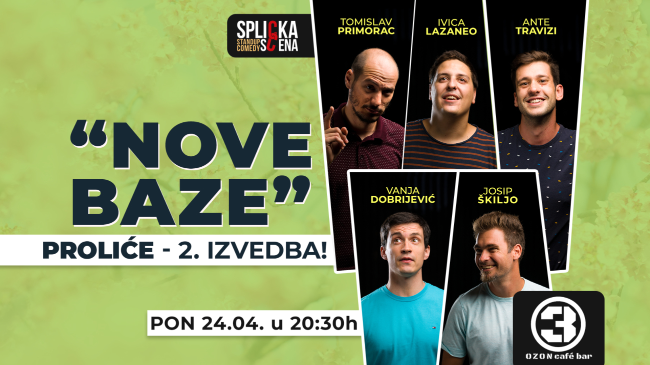 Image Ozon Bar, Split: NOVE BAZE PROLIĆE - 2. IZVEDBA! - Stand-up Comedy Show SplickeScene