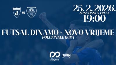 Image POLUFINALE KUPA: FUTSAL DINAMO - NOVO VRIJEME
