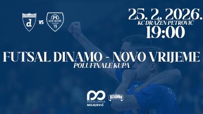 Image POLUFINALE KUPA: FUTSAL DINAMO - NOVO VRIJEME