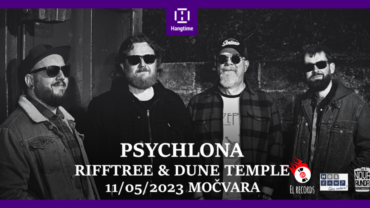 Image Psychlona (UK) / Rifftree (Zg) / Dune Temple (Zg) #ZGen 2 u Močvari!