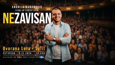 Image Split: Andrija Dabanović - NEZAVISAN - standup show