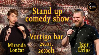 Image Stand up comedy show by Miranda & Igor @Vertigo bar