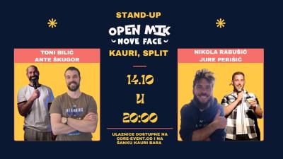 Image Stand Up - KAURI BAR  - Nove Face s Open Mik-a