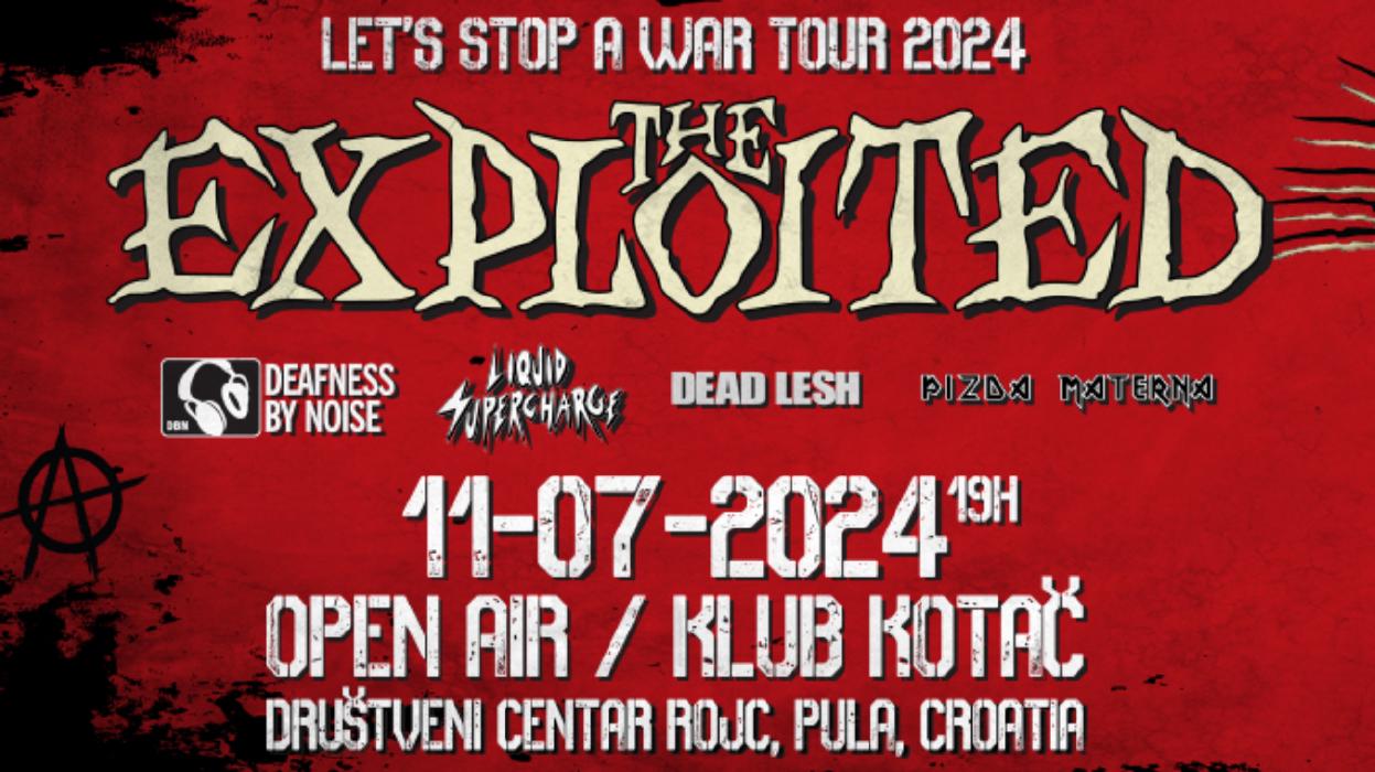 Image THE EXPLOITED - LET’S STOP A WAR TOUR 2024