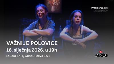 Image VAŽNIJE POLOVICE - 16.1.2026., Studio EXIT