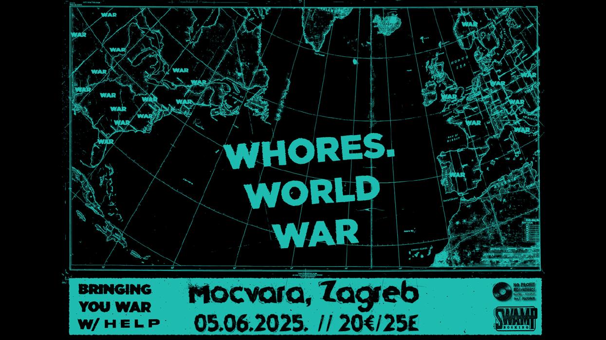 Image WHORES (USA) + HELP (USA) @ Klub Močvara, 5.6.2025.